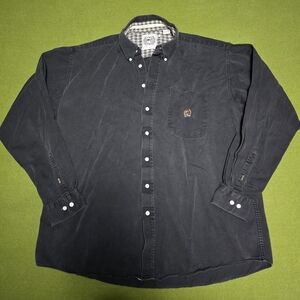Cinch Black Button-Down Shirtch